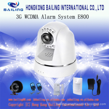 3G WCDMA/GSM Band Home/Indoor Alarm System with Camera